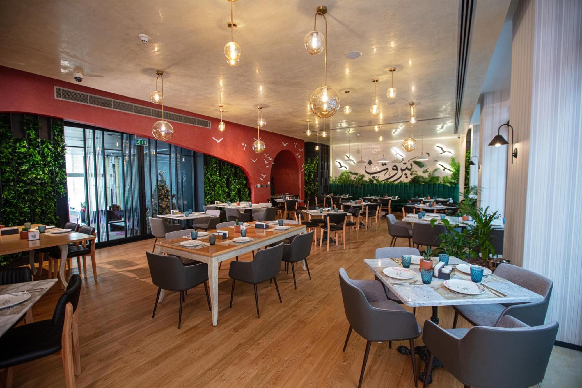 The Abdali Boulevard Hotel Αμμάν Εξωτερικό φωτογραφία The restaurant's interior