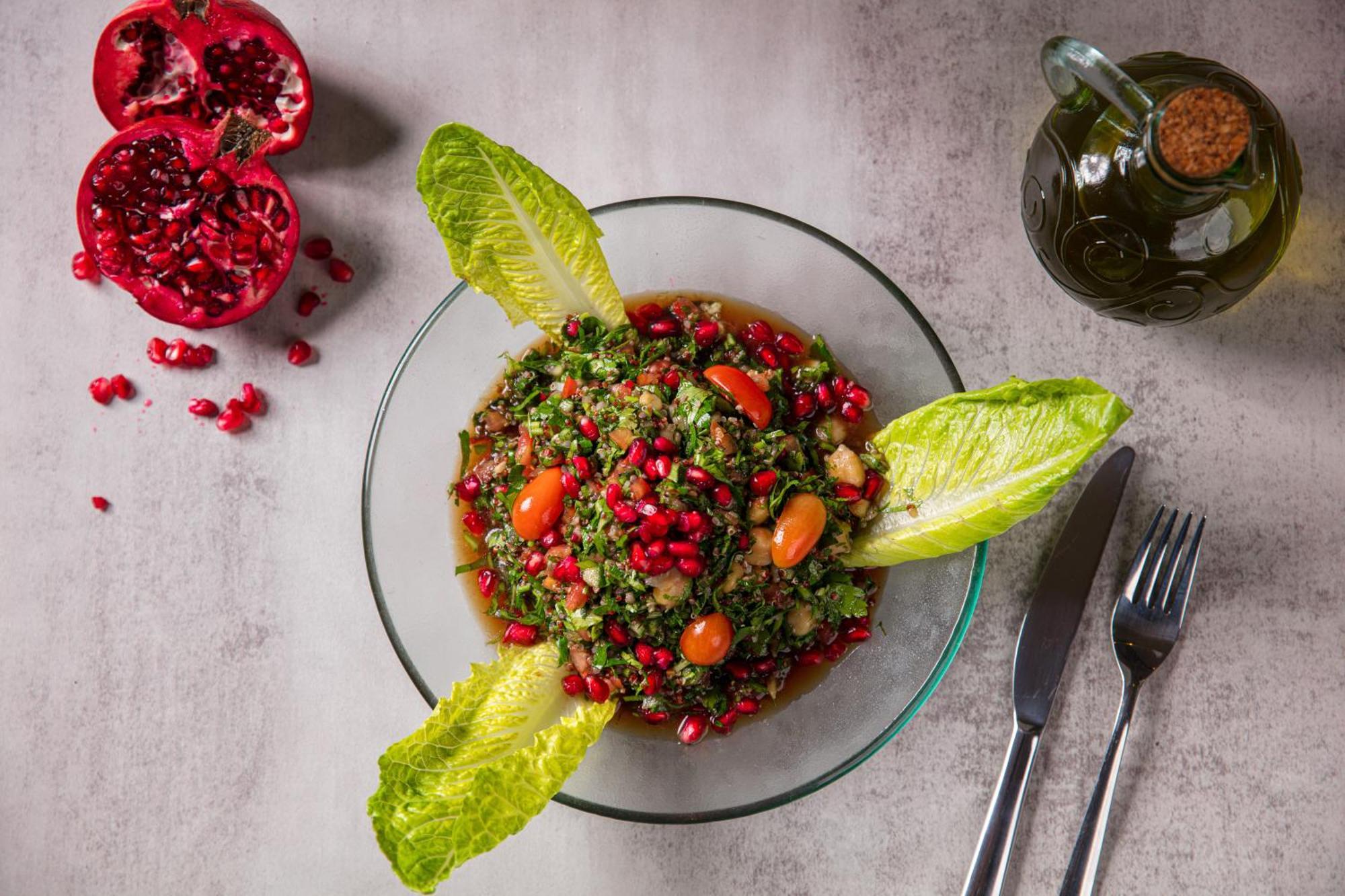 The Abdali Boulevard Hotel Αμμάν Εξωτερικό φωτογραφία Pomegranate tabouleh